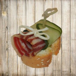 Канапе - Сало на багеті Канапе - Сало на багеті