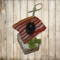 Канапе - Сало на житньому хлібі Канапе - Сало на житньому хлібі