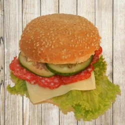 Гамбургер із салямі