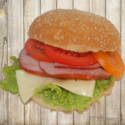 Гамбургер із шинкою