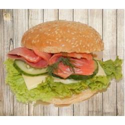 Гамбургер із сьомгою