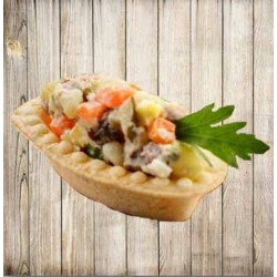 Тарталетки із салатом "Буржуа"