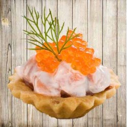 Тарталетки із салатом "Королівський"