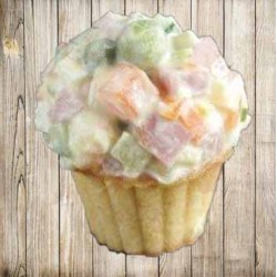 Тарталетки із салатом "Олів'є"