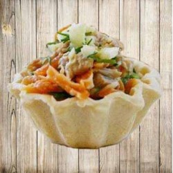 Тарталетки із салатом "Пеньок"